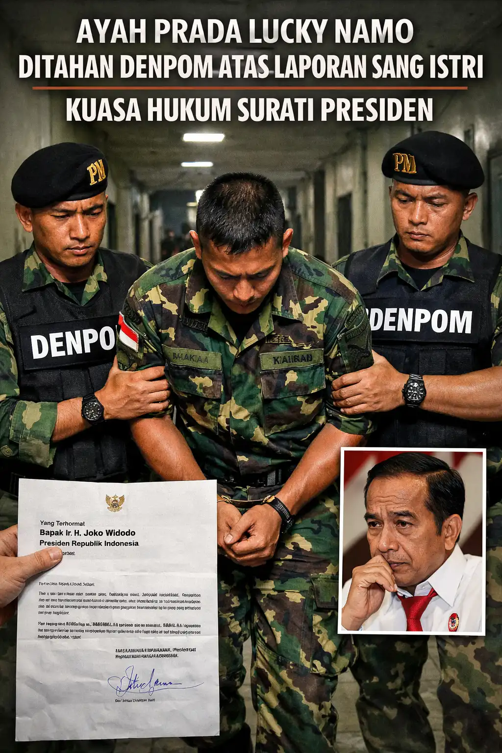 Read more about the article Ayah Prada Lucky Namo Ditahan Denpom Atas Laporan Sang Istri, Kuasa Hukum Surati Presiden