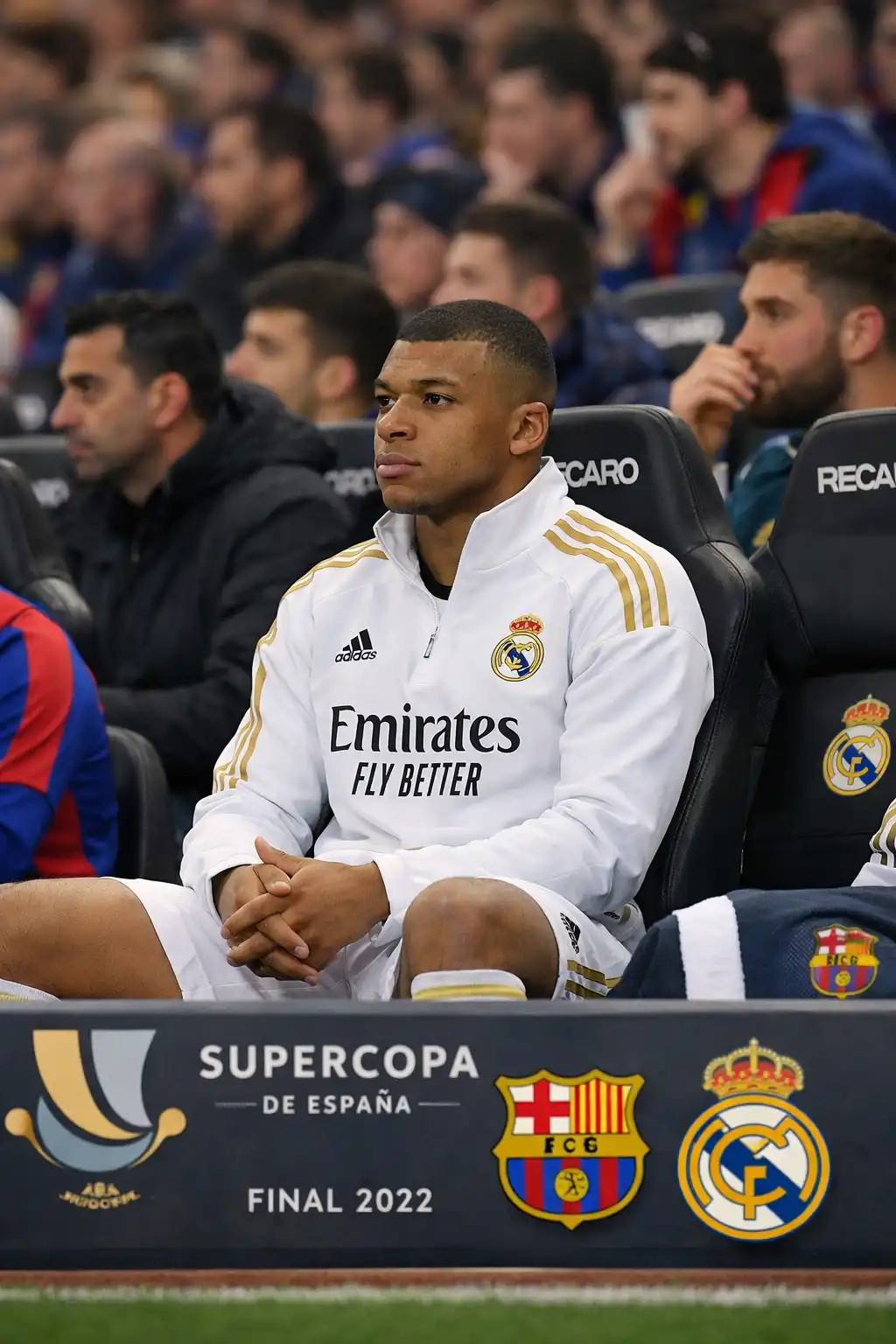 Read more about the article Barcelona vs Real Madrid: Kylian Mbappe Menjadi Cadangan di Putaran Final Piala Super Spanyol