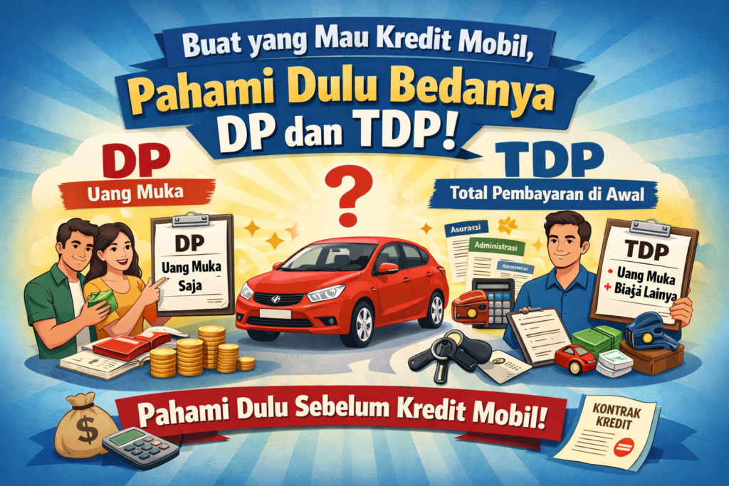 Buat yang Mau Kredit Mobil, Pahami Dulu Bedanya DP dan TDP