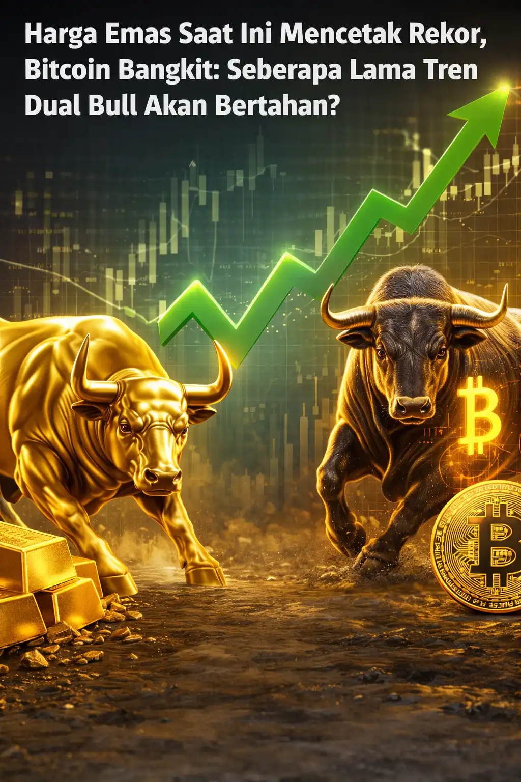 Read more about the article Harga Emas Saat Ini Mencetak Rekor, Bitcoin Bangkit: Seberapa Lama Tren Dual Bull Akan Bertahan?