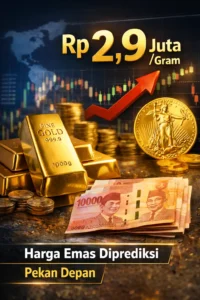 Read more about the article Harga Emas Sudah Diprediksi Bisa Capai Rp 2,9 Juta per Gram di Pekan Depan
