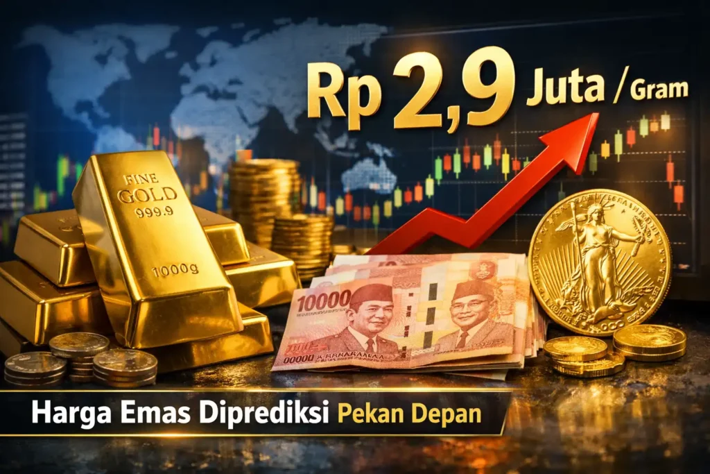 Harga Emas Sudah Diprediksi Bisa Capai Rp 2,9 Juta per Gram di Pekan Depan