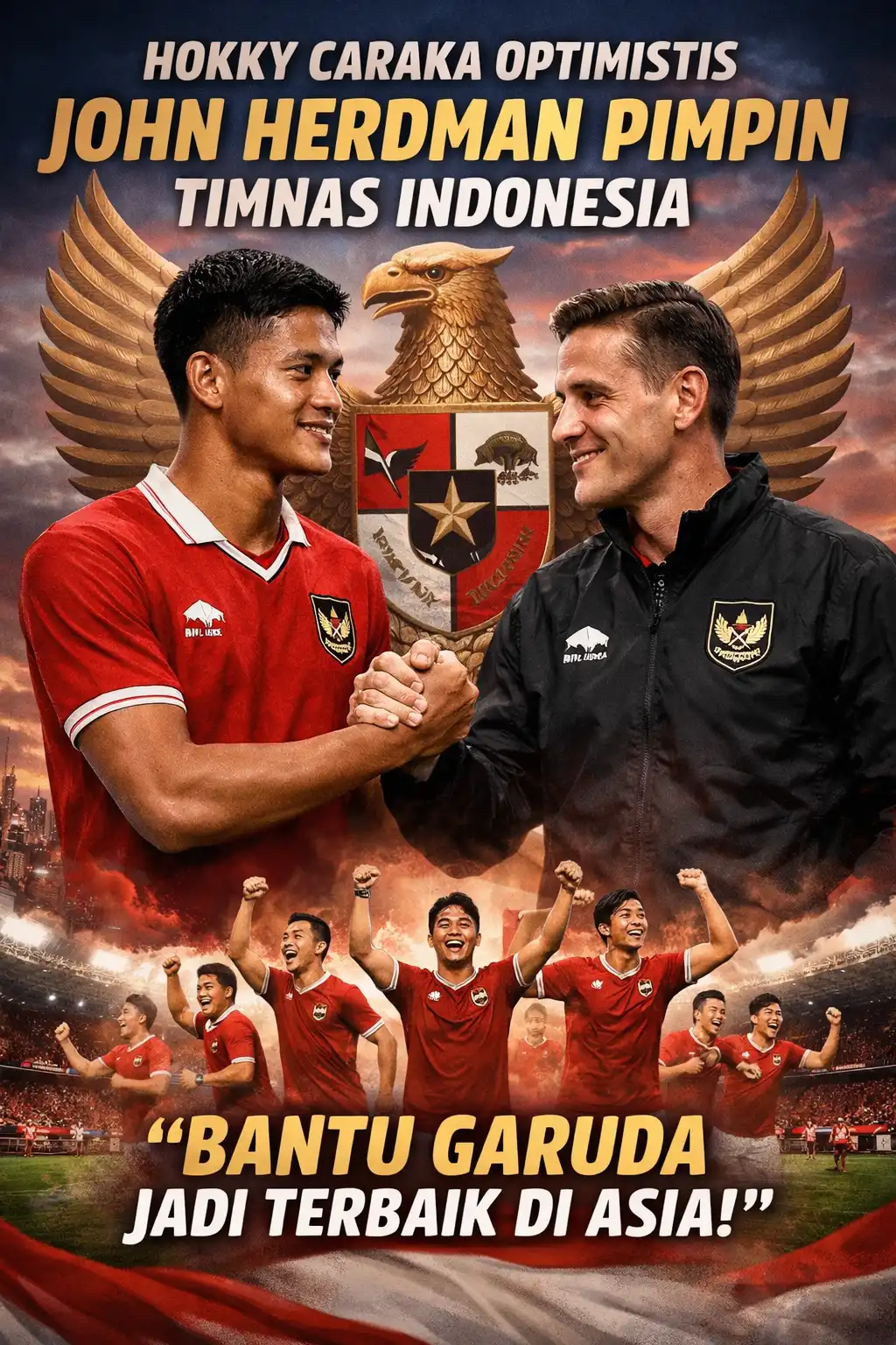 Read more about the article Hokky Caraka Optimistis John Herdman Pimpin Timnas Indonesia, Pesan: Bantu Garuda Jadi Terbaik di Asia
