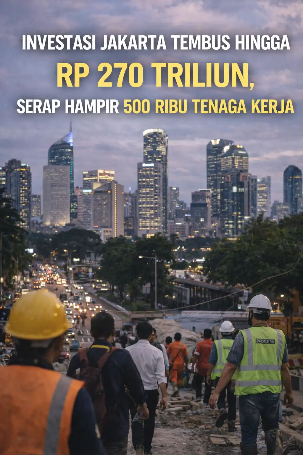 Read more about the article Investasi Jakarta Tembus Hingga Rp 270 Triliun, Serap Hampir 500 Ribu Tenaga Kerja