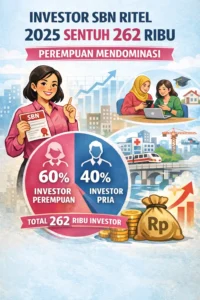 Read more about the article Investor SBN Ritel 2025 Menyentuh 262 Ribu, Perempuan Mendominasi