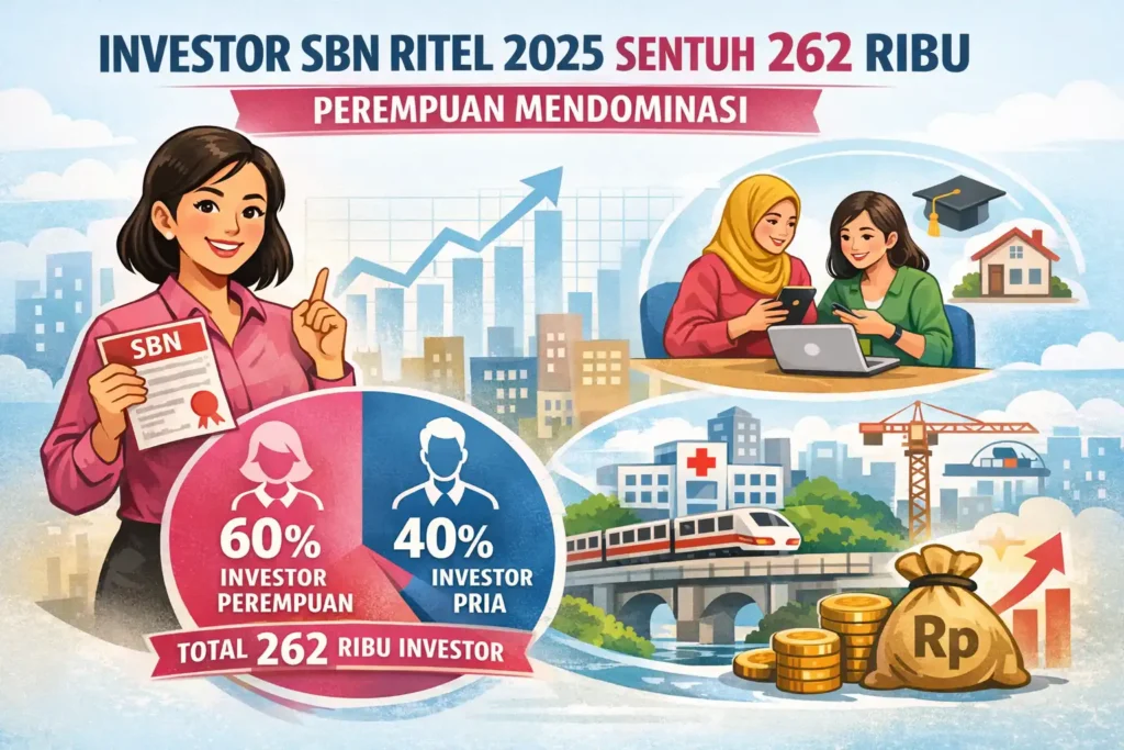 Investor SBN Ritel 2025 Menyentuh 262 Ribu, Perempuan Mendominasi