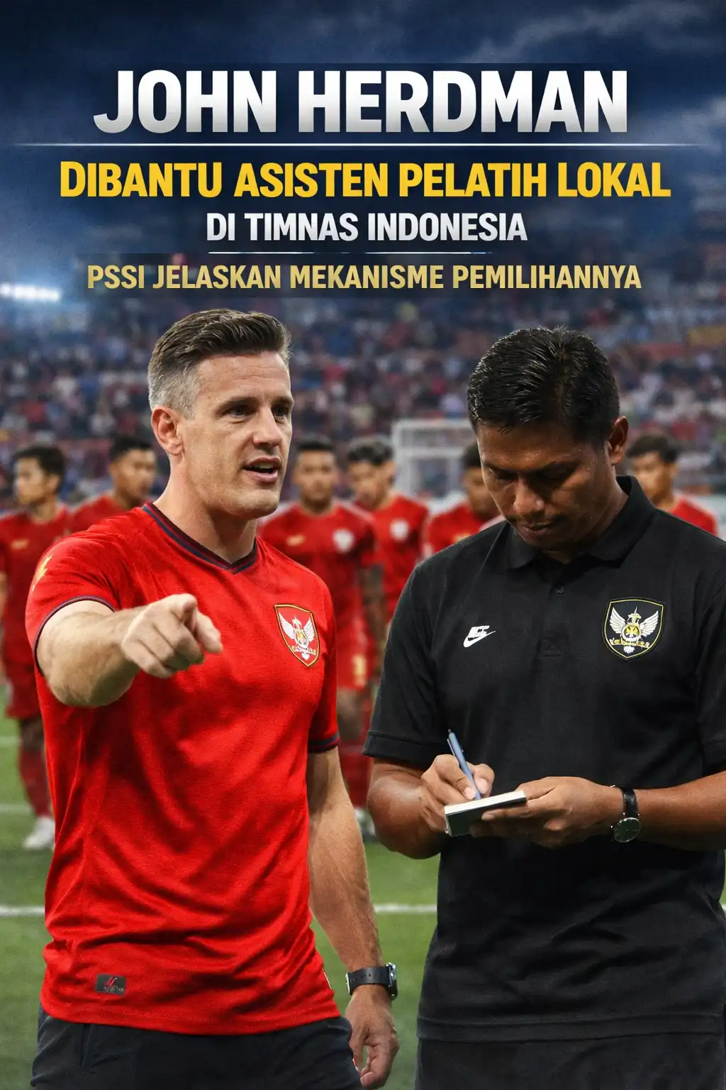 Read more about the article John Herdman Dibantu Asisten Pelatih Lokal di Timnas Indonesia, PSSI Jelaskan Mekanisme Pemilihannya