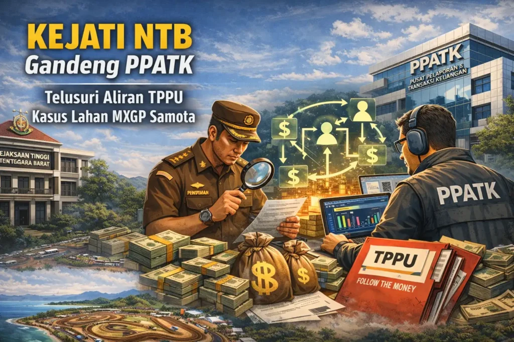 Kejati NTB Gandeng PPATK Untuk Telusuri Aliran TPPU Kasus Lahan MXGP Samota