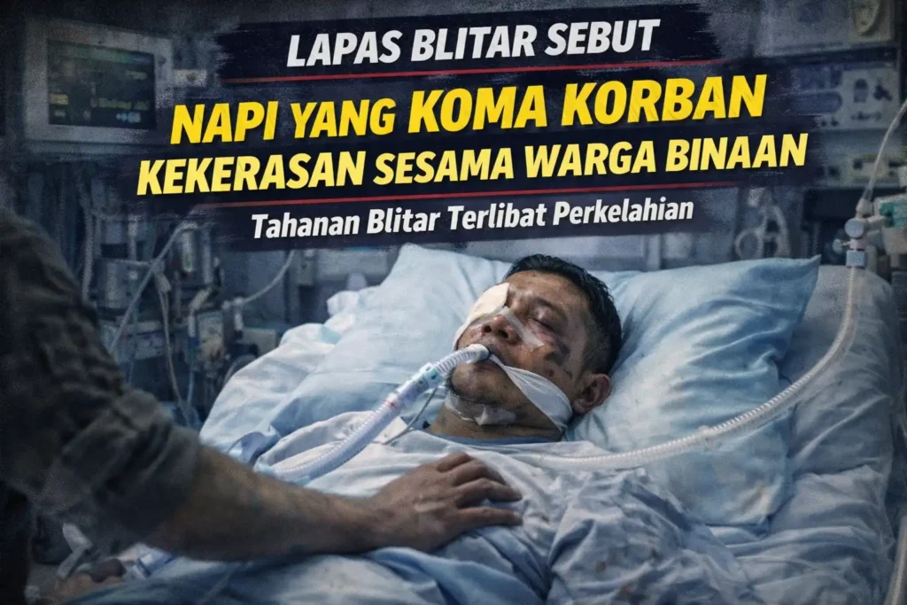 Lapas Blitar Sebut Napi yang Koma Korban Kekerasan Sesama Warga Binaan