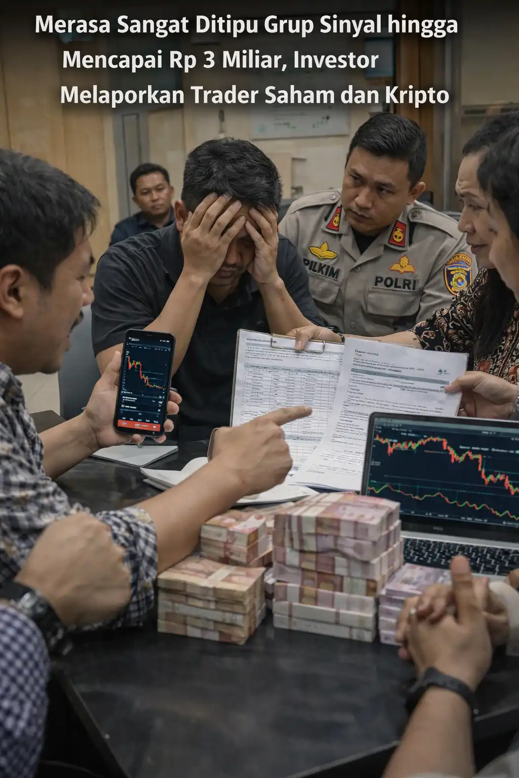 Read more about the article Merasa Sangat Ditipu Grup Sinyal hingga Mencapai Rp 3 Miliar, Investor Melaporkan Trader Saham dan Kripto