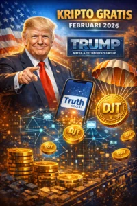 Read more about the article Perusahaan Donald Trump Bakal Bagi Kripto Gratis Februari 2026Inisiatif Baru dari Trump Media & Technology Group
