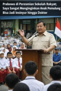 Read more about the article Prabowo di Peresmian Sekolah Rakyat: Saya Sangat Menginginkan Anak Pemulung Bisa Jadi Insinyur hingga Dokter