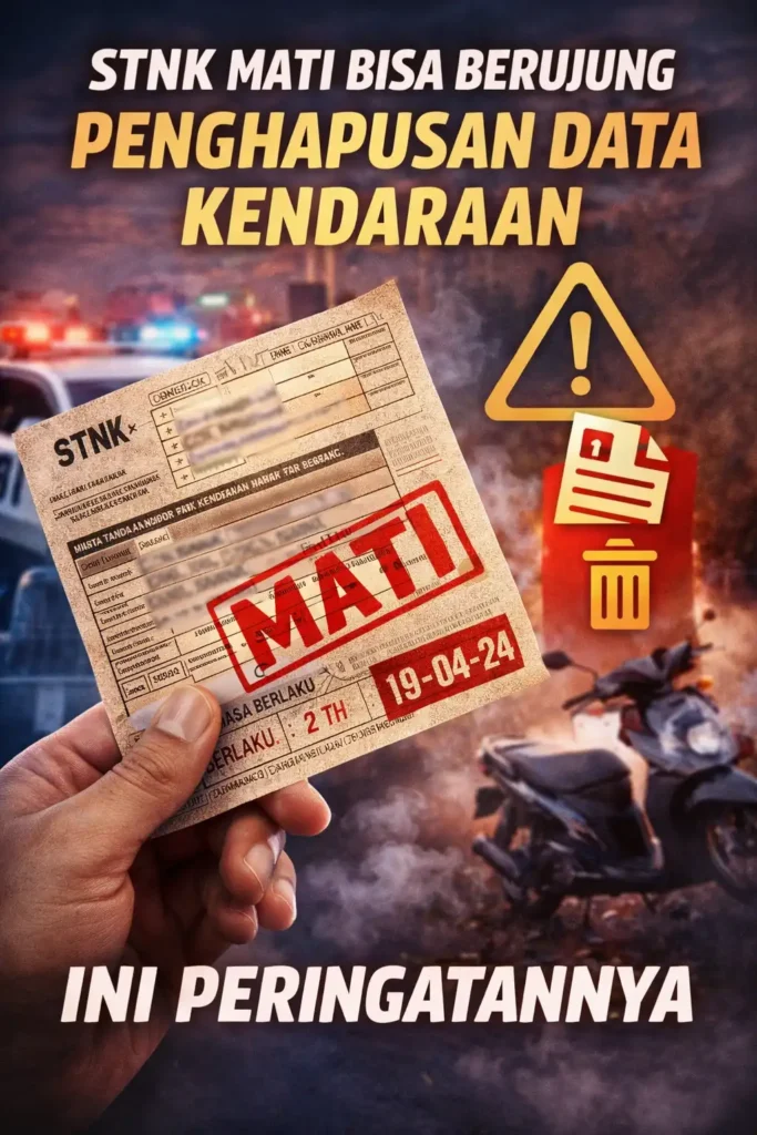 STNK Mati Bisa Berujung Penghapusan Data Kendaraan, Ini Peringatannya