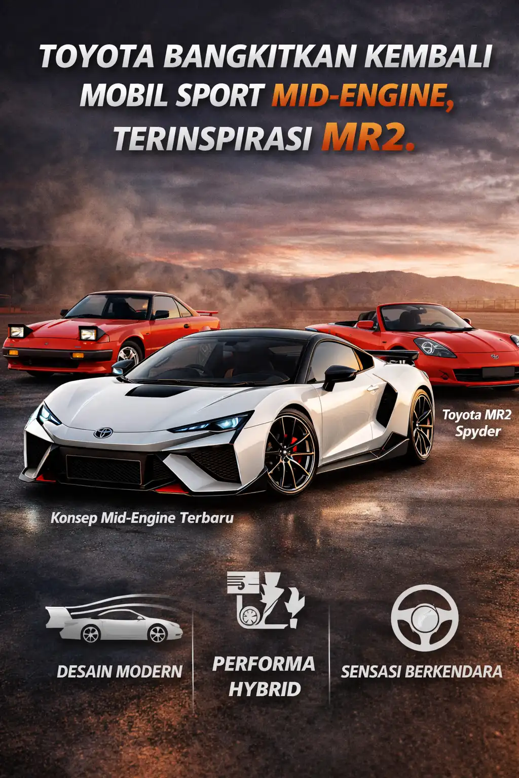 You are currently viewing Toyota Bangkitkan Kembali Mobil Sport Mid-Engine, Terinspirasi MR2