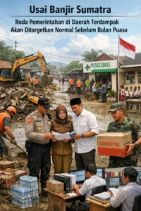 Read more about the article Usai Banjir Sumatra, Roda Pemerintahan di Daerah Terdampak Akan Ditargetkan Normal Sebelum Bulan Puasa