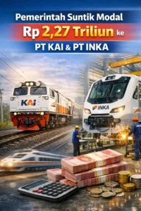 Read more about the article Pemerintah Suntik Modal Hingga Rp 2,27 Triliun ke PT KAI dan PT INKA