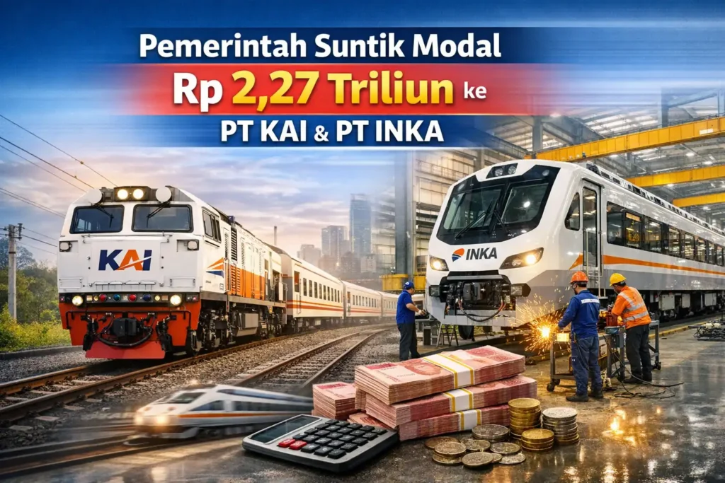 Pemerintah Suntik Modal Hingga Rp 2,27 Triliun ke PT KAI dan PT INKA