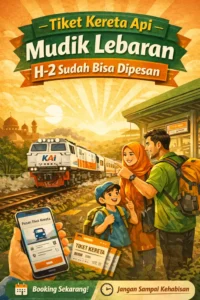 Read more about the article Tiket Kereta Api Untuk Mudik Lebaran H-2 Sudah Bisa Dipesan