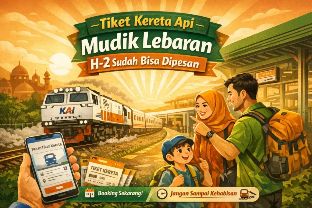 Tiket Kereta Api Untuk Mudik Lebaran H-2 Sudah Bisa Dipesan