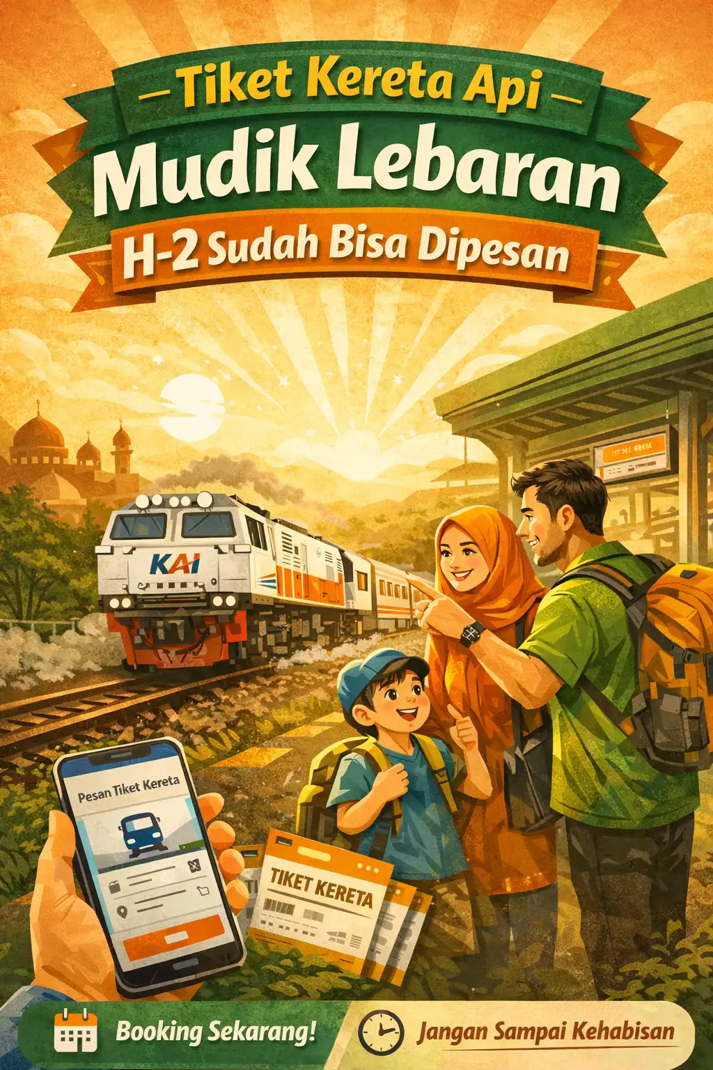 Read more about the article Tiket Kereta Api Untuk Mudik Lebaran H-2 Sudah Bisa Dipesan